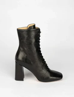 Stivale tronchetto tacco 9 cm nero