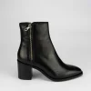 Stivale tronchetto tacco 7 cm nero