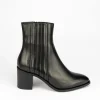 Stivale tronchetto tacco 7 cm nero