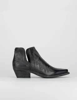 Stivale tronchetto tacco 5 cm nero