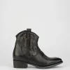 Stivale tronchetto tacco 5 cm nero