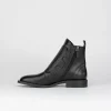 Stivale tronchetto tacco 2 cm nero