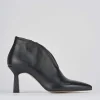 Stivale tronchetto tacco 6 cm nero pelle