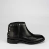 Stivale tronchetto tacco 2 cm nero