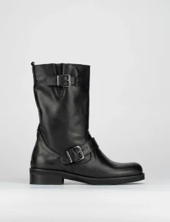 Stivale tronchetto tacco 3 cm nero