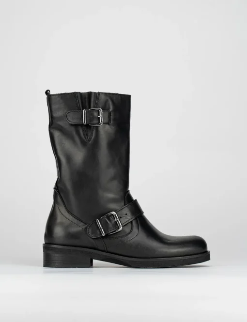Stivale tronchetto tacco 3 cm nero