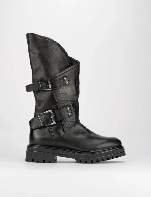 Stivale tronchetto tacco 3 cm nero