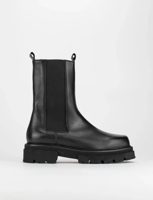 Stivale tronchetto tacco 3 cm nero