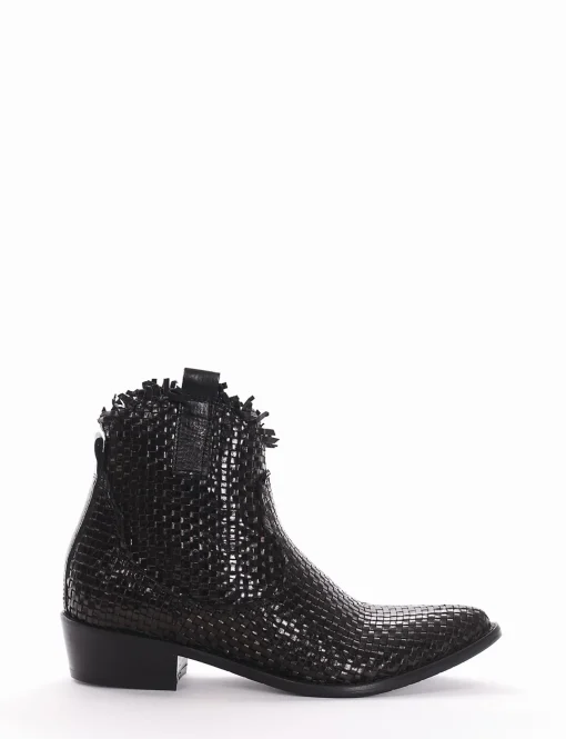 Stivale tronchetto tacco 3 cm nero