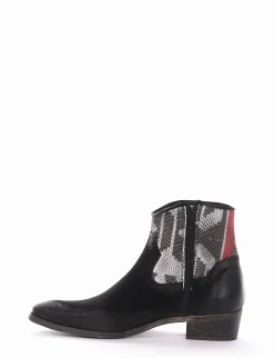 Stivale tronchetto tacco 3 cm nero