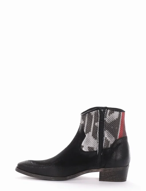 Stivale tronchetto tacco 3 cm nero