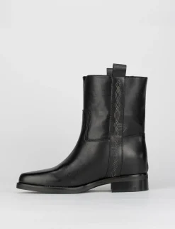 Stivale tronchetto tacco 5 cm nero