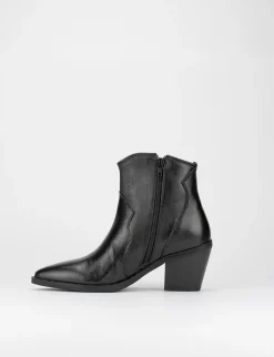 Stivale tronchetto tacco 7 cm nero