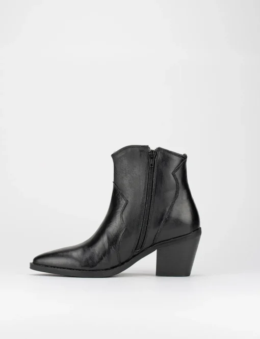 Stivale tronchetto tacco 7 cm nero
