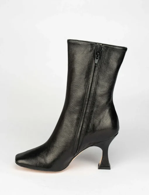Stivale tronchetto tacco 9 cm nero