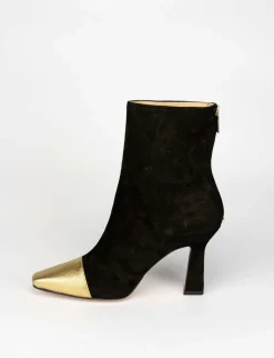 Stivale tronchetto tacco 9 cm nero
