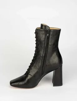 Stivale tronchetto tacco 9 cm nero