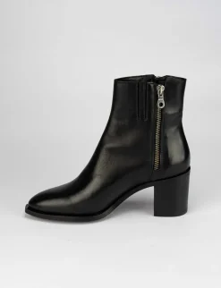 Stivale tronchetto tacco 7 cm nero