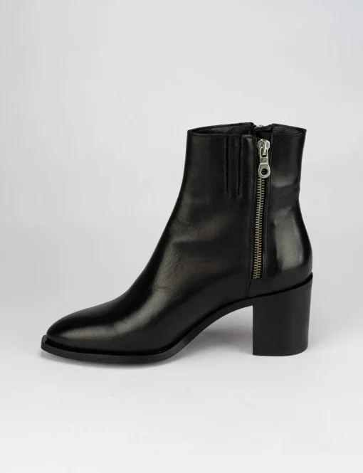 Stivale tronchetto tacco 7 cm nero
