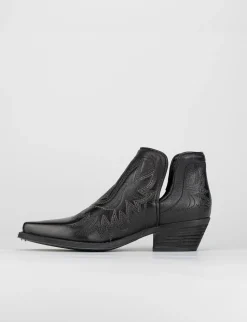 Stivale tronchetto tacco 5 cm nero