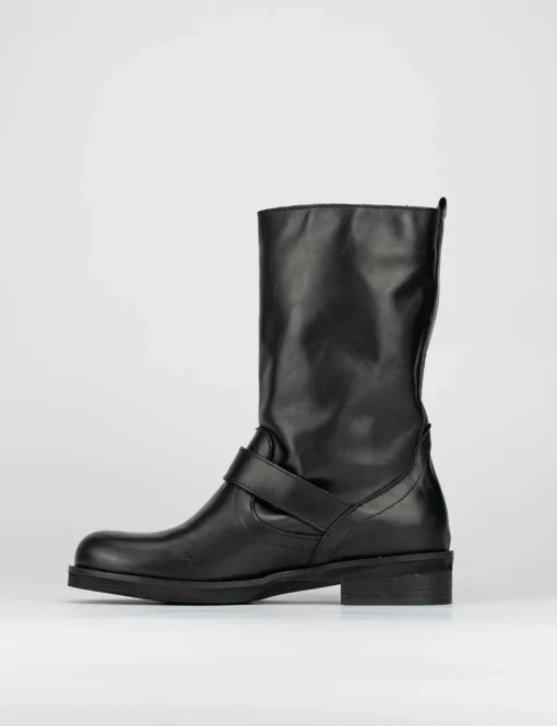 Stivale tronchetto tacco 3 cm nero