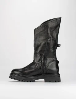 Stivale tronchetto tacco 3 cm nero