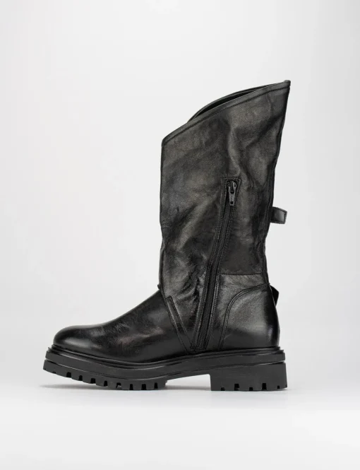 Stivale tronchetto tacco 3 cm nero