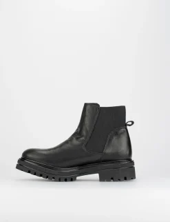 Stivale tronchetto tacco 3 cm nero