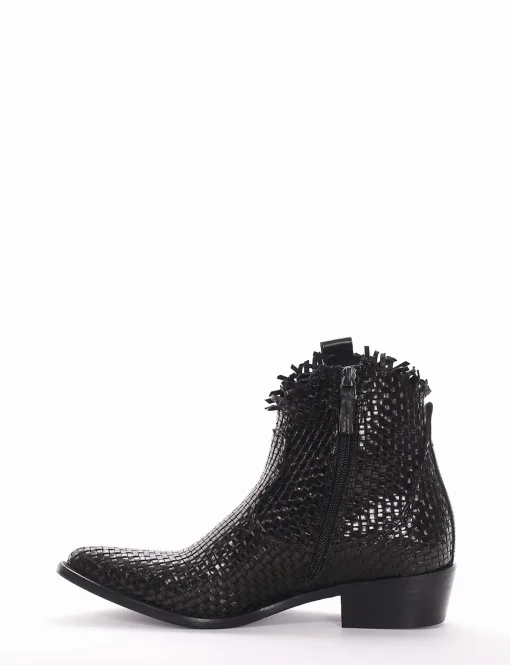 Stivale tronchetto tacco 3 cm nero