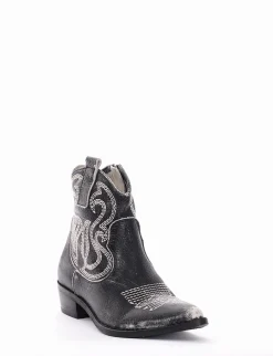 Stivale tronchetto tacco 3 cm nero
