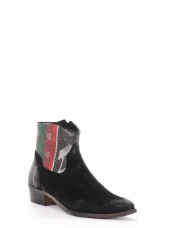 Stivale tronchetto tacco 3 cm nero