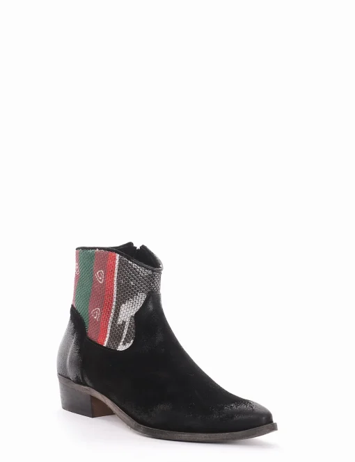 Stivale tronchetto tacco 3 cm nero