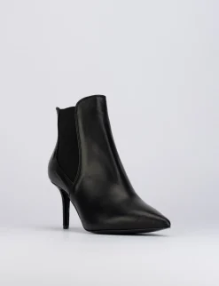 Stivale tronchetto tacco 5 cm nero pelle