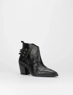 Stivale tronchetto tacco 5 cm nero