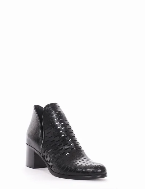 Stivale tronchetto tacco 5 cm nero
