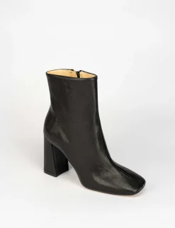Stivale tronchetto tacco 9 cm nero