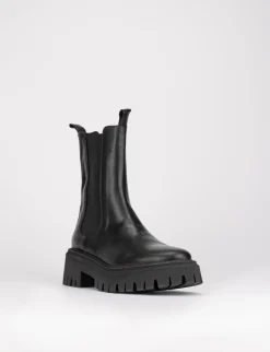 Stivale tronchetto tacco 3 cm nero