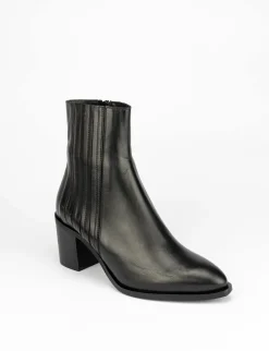 Stivale tronchetto tacco 7 cm nero