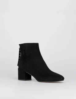 Stivale tronchetto tacco 5 cm nero