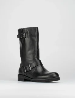 Stivale tronchetto tacco 3 cm nero
