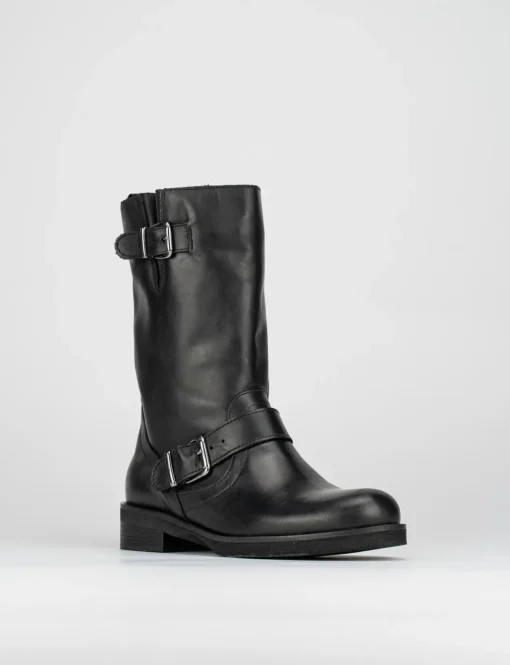 Stivale tronchetto tacco 3 cm nero
