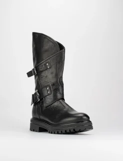 Stivale tronchetto tacco 3 cm nero