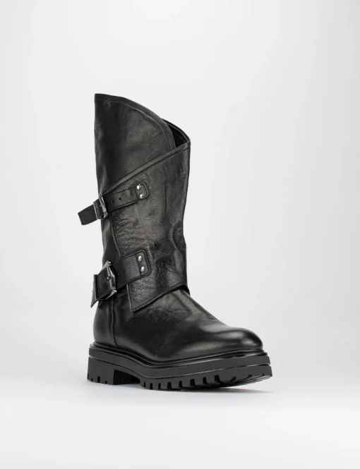 Stivale tronchetto tacco 3 cm nero