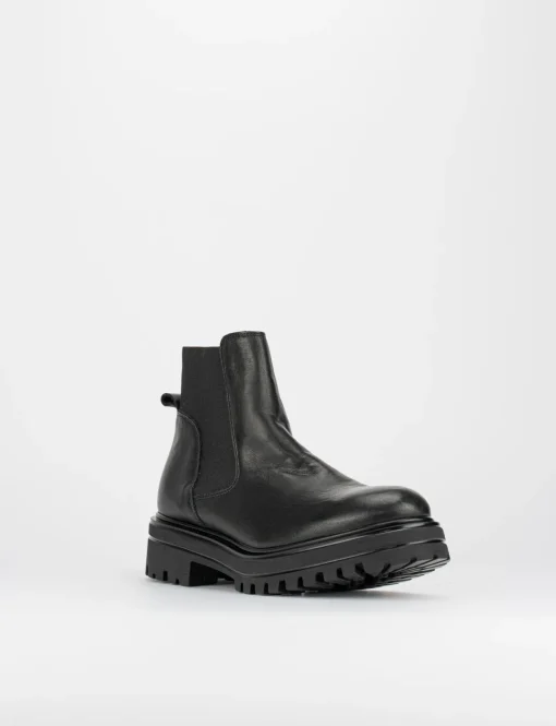 Stivale tronchetto tacco 3 cm nero