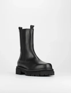 Stivale tronchetto tacco 3 cm nero