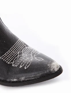 Stivale tronchetto tacco 3 cm nero