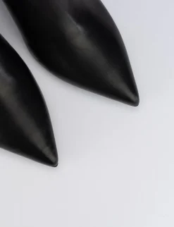 Stivale tronchetto tacco 5 cm nero pelle