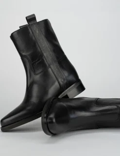 Stivale tronchetto tacco 5 cm nero