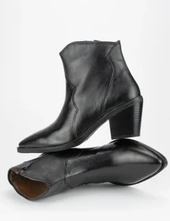 Stivale tronchetto tacco 7 cm nero