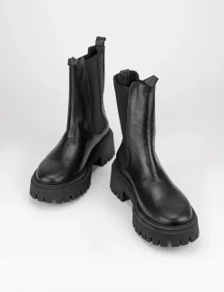 Stivale tronchetto tacco 3 cm nero